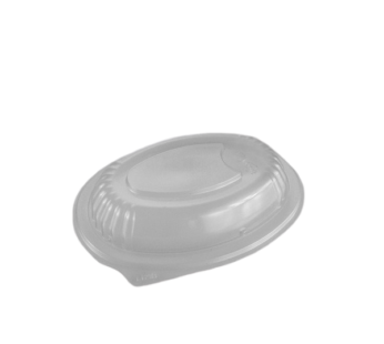 Anchor Clear Microwavable Lid For Black Oval Microwavable Platter [355ml]