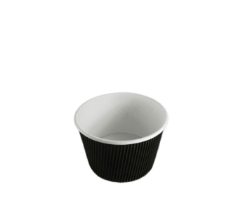 Black Ripple Soup Containers