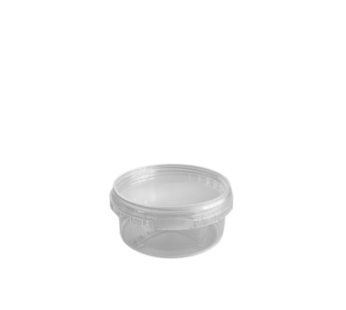 Tamper-proof Clear Round Containers & Lids