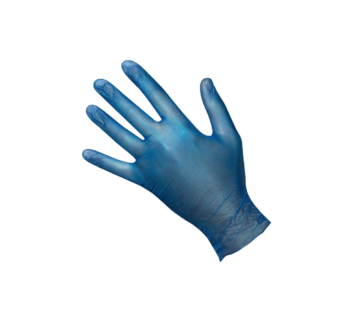 Vinyl Gloves Blue  Powdered