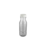 Clear Round Juice Bottle