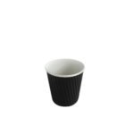 Ripple Black Paper Cup Hot