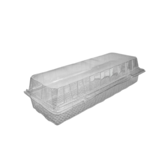 GPI Patipack Clear Hinged XL Rectangular Bakery Container [2240cc]