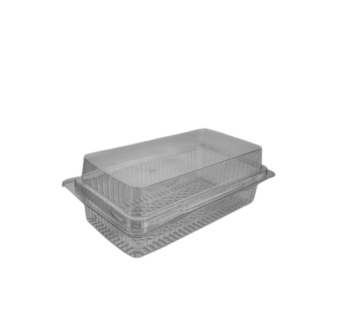 GPI Traitipack Clear Hinged Medium Rectangular Bakery Container [800cc]