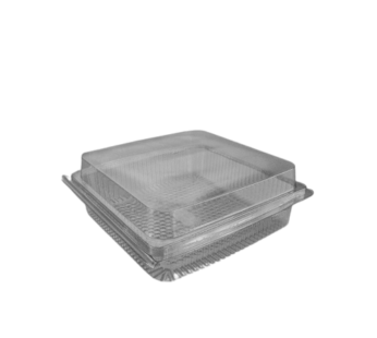 GPI Traitipack Clear Hinged Square Bakery Container