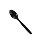 Plastic Black Heavy Duty Dessert Spoon