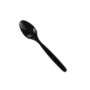Plastic Black Heavy Duty Dessert Spoon