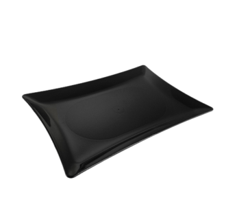 Plastic Rectangular Presentation Trays Black