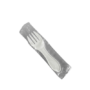 Plastic Mini Fork Wrapped White