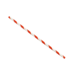 Red And White Stripe Paper Straws
