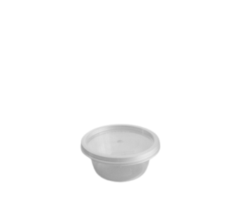 Satco Plastic Sauce Container Round & Lids