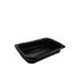 Black Rectangular Microwavable Container