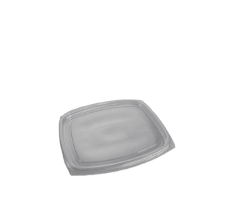 Somoplast Clear Flat Lids for Rectangular Salad Container