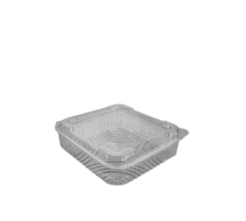 Somoplast Clear Hinged Domed Square Container