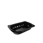 Somoplast Large Oval Black Microwavable Container