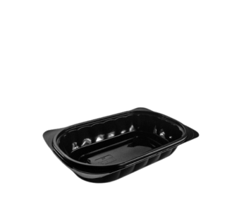 Somoplast Large Oval Black Microwavable Take Away Container – 750cc