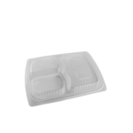 Somoplast Lid For Black 3 Compartment Microwavable Container