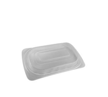 Somoplast Microwavable Lid For Large Oval Black Microwavable Take Away Container – 750cc