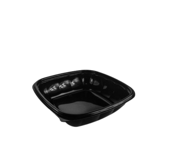 Somoplast Square Black Microwave Take Away Container